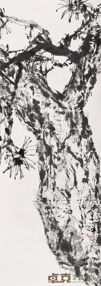 杨善深 松树 立轴 97×34.5cm